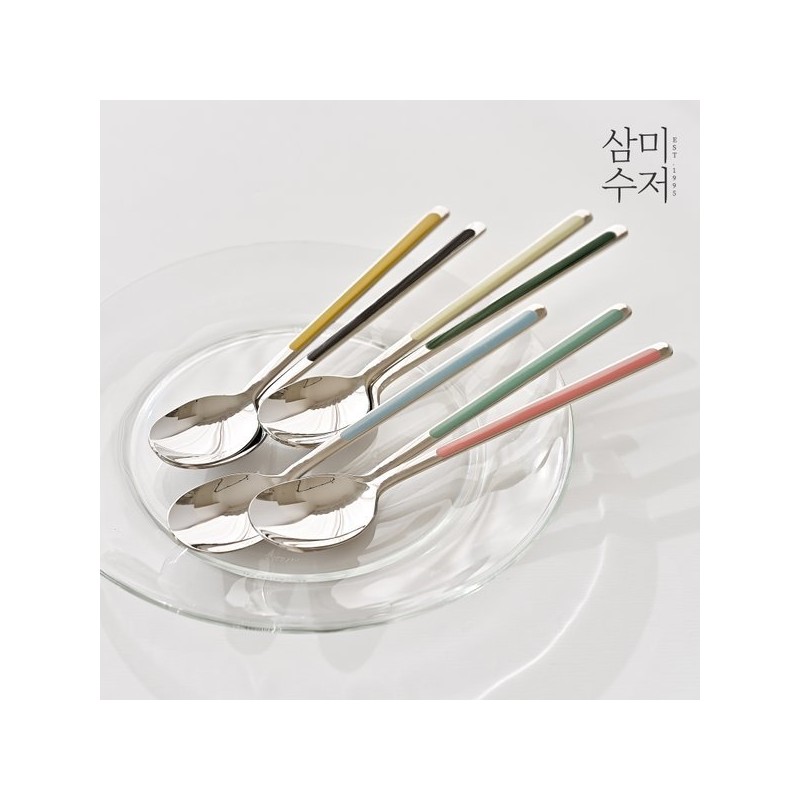 Sammi Cutlery 316 Stainless Steel Ara Color Ceramic Cutlery Set