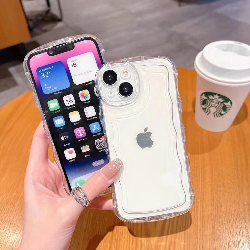 iPhone14promax Case, Korean Acsta Storage, Fits in Your Hand, Clear,