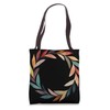 Autumn Leaf Wreath Botanical Circle Tote Bag