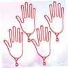 WHAMVOX 4pcs Drying Frame Hand Shape Glove and Hanger for