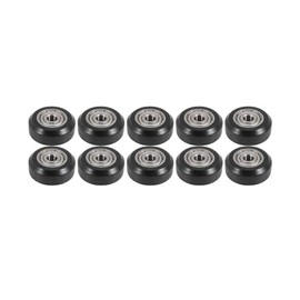 10Pcs Black 3D Printer Wheels, 3D Printer POM Pulley Wheels 625zz Linear Bearing Compatible for Ender 3/Ender 3 V2/Ender 3 Pro/Ender 3 Max/Ender 5 Series and CR 10 Series 3D Printer，Parts,Accessories