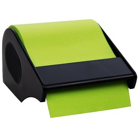 RNKVERLAG CT1908 Sticky Note Roll in Dispenser, 60 mm x 10 m, Refillable, Brilliant Green