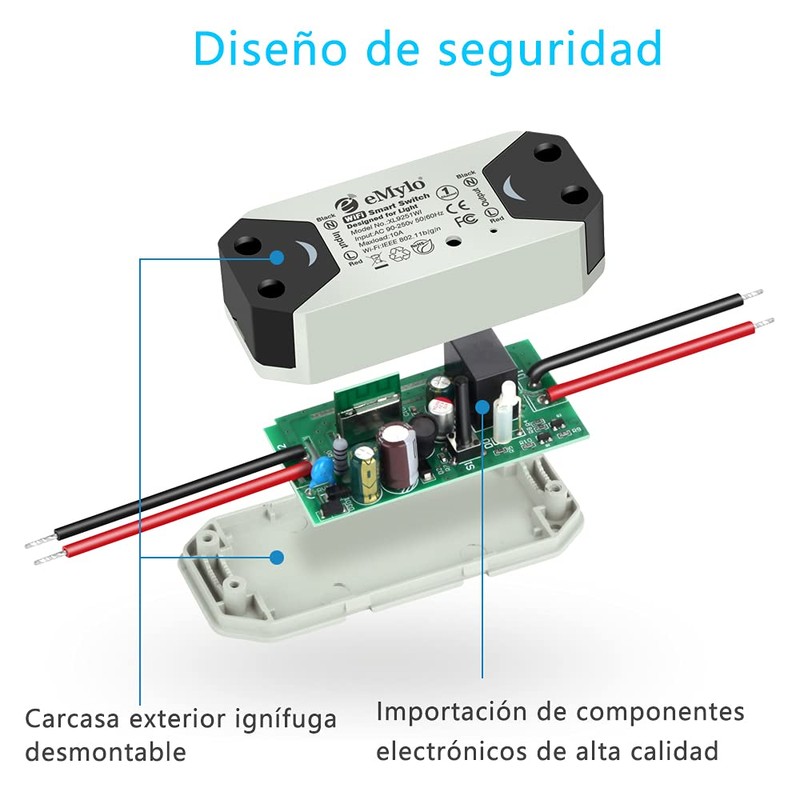 WiFi Smart Switch eMylo Wireless Relay Light Switch Tuya Remote