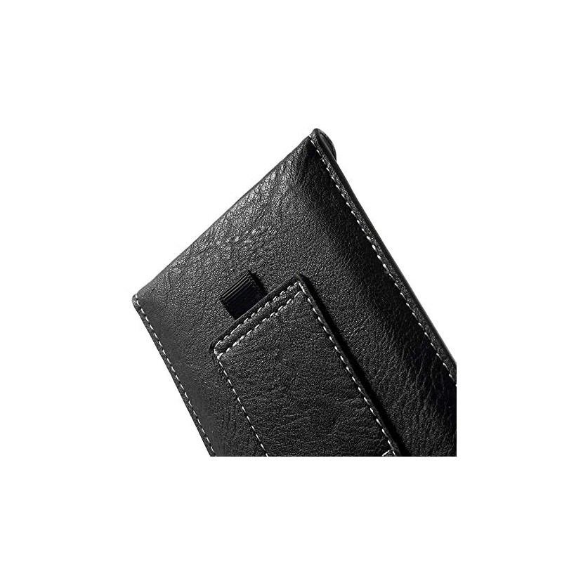 DFV mobile - Belt Case Cover Premium Synthetic Leather Vertical