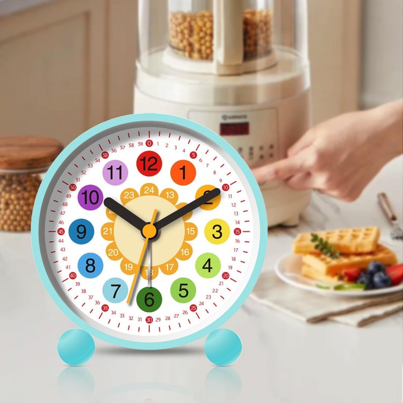 ZeiLaBang Kakadi Silent Learning Alarm Clock for Boys and Girls,