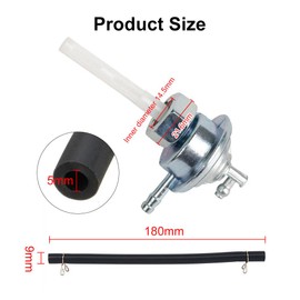 Scooter Fuel Tap Vacuum M16 Gas Fuel Tap Vacuum Low Tension Shut-off Pump Replacement for GY6 49cc 50cc 125cc 150cc Scooter Moped Go Kart Roketa