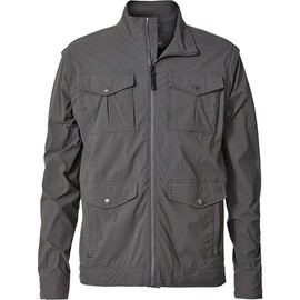 Royal Robbins Men's Traveler Convertible Jacket, Charcoal, Large