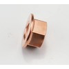 PB M10x1.25 Top Lock Copper Plated Exhaust Fine Thread Flange