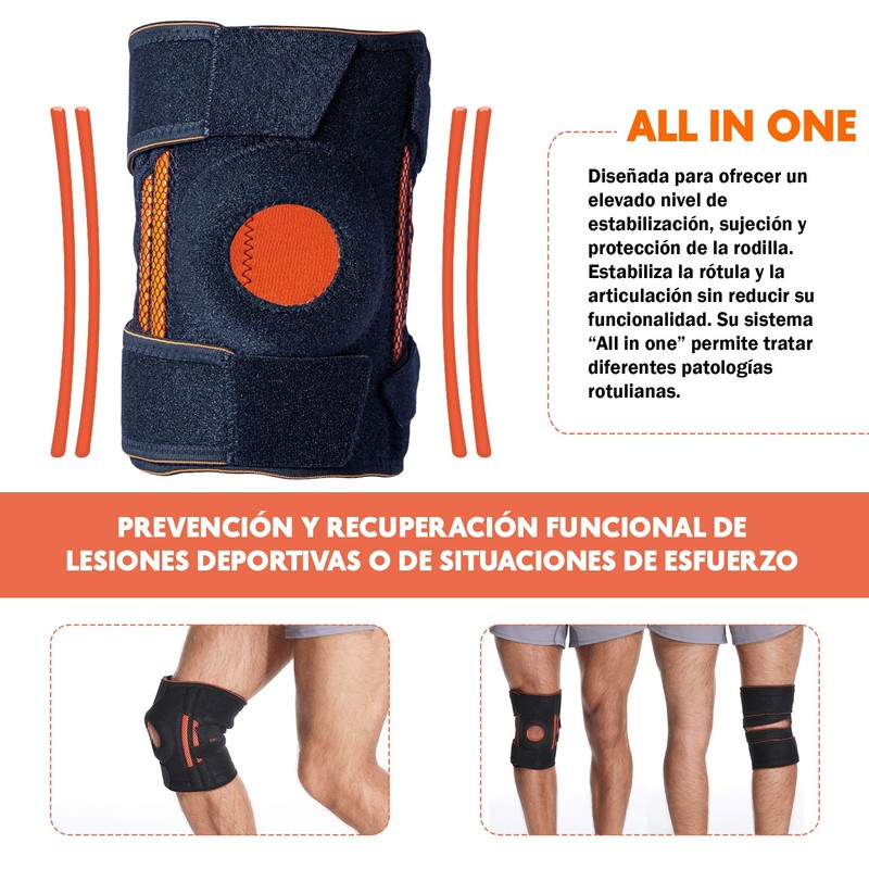 Zen Zen Rodillera Ortopedica deportiva de compresion autoajustable de Neopreno