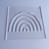 Rainbow Router Template, Clear Acrylic Template, Woodworking Router Template