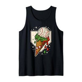Baseball Ice Cream Cone Holiday Sprinkle Artwork Tank Top