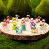 Luyoaozy 120pcs Mini Resin Glitter Ducks