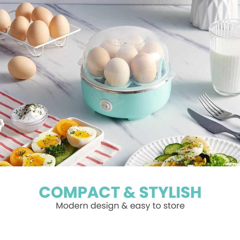 Easy Egg Cooker Electric 7-Egg Capacity, Soft, Medium, Hard-Boiled Egg