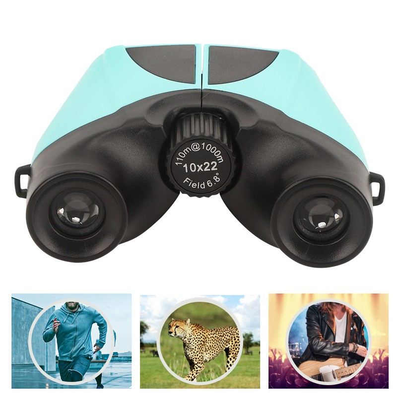10X22 Plastic Compact Body Outdoor Portable Easy Focusing Binocular Telescope