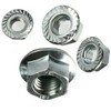 (Qty 400pcs) 1/4-20 Serrated Large Flange Hex Lock Nut/Locknuts Spin/Wiz