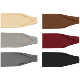 DRESHOW 6 Pack Headbands for Women Vintage Boho Head Wrap Elastic Hair Bands Cute Hair Accessories