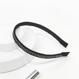 Burnaby Black Argen Loop Hairband / 버나비 블랙 아르젠 루프 헤어밴드