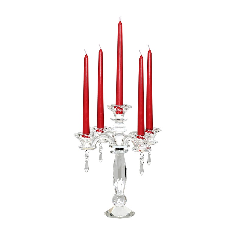 Amlong Crystal 5-Arm Crystal Candelabra