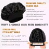 Himoswis Bonnet for Men,Hair Bonnet for Sleeping,Doubl