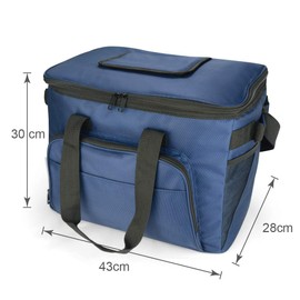 EAGLEMATE 36L Soft Cooler Insulated Picnic Bag for Camping,Hiking and Fishing (Navy)