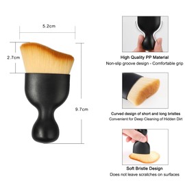 UAMLVCN Auto Reinigungspinsel, 2 Stück Innenraum Bürste Auto, Auto Innenreinigung Weiche Bürste, Auto Reinigungsbürsten Stauber für Autopflege, Entfernung von Staub, Büro, Zuhause