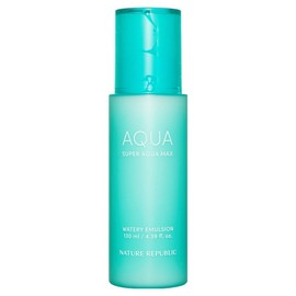 Nature Republic Super Aqua Max Moisture Emulsion, 130ml, 1 pc / 네이처리퍼블릭 슈퍼 아쿠아 맥스 수분 에멀젼, 130ml, 1개