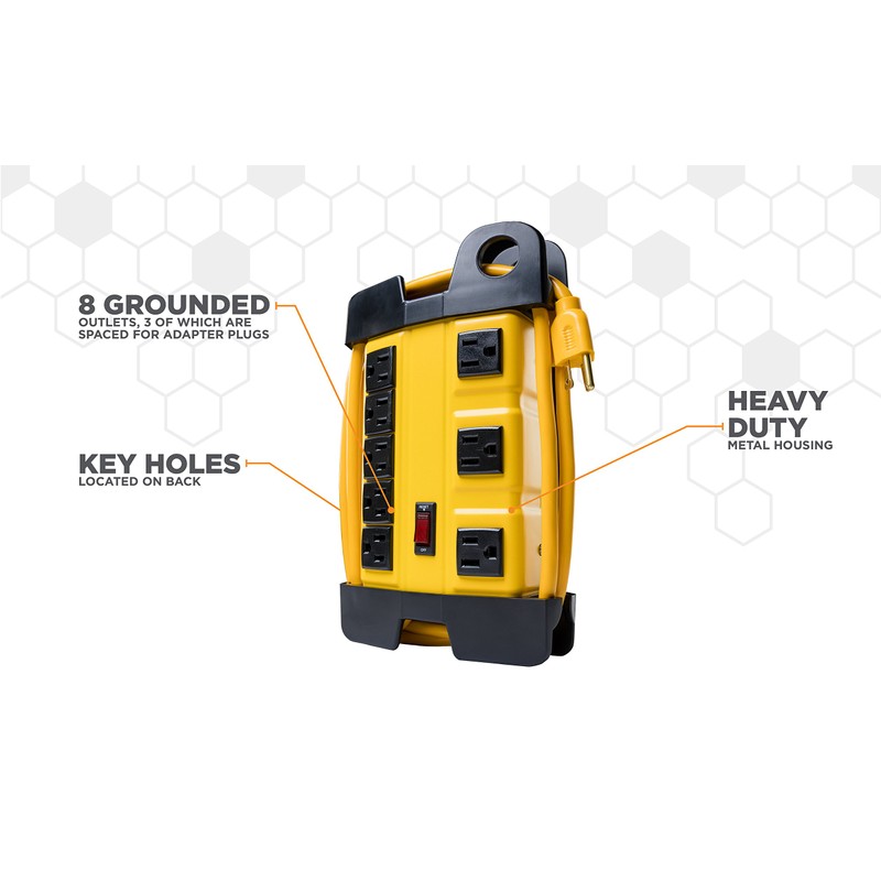 Woods 046558806 4655 Power Strip; Black