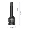 FOCMKEAS 3/8" Square Drive H8(8mm) Impact Hex Bit Socket, 60mm(2.36")