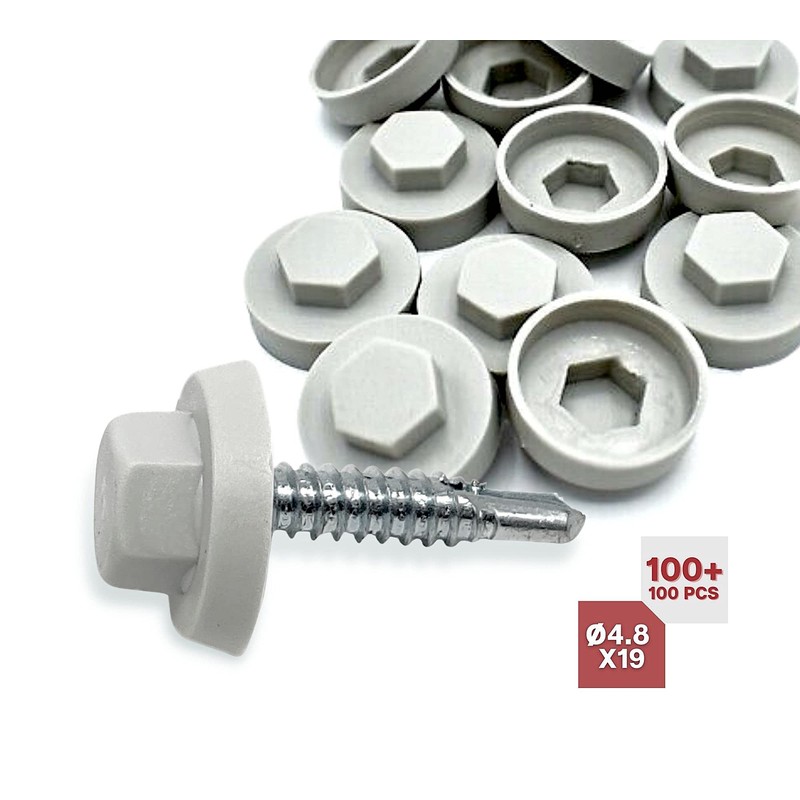 Doja Industrial Self-Tapping Screws 4.8 x 19 + M8 Cover