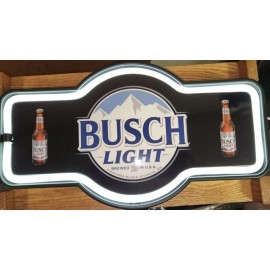 Busch light New Busch Lite  17" x 10" promotional  Led Neon Light Sign. Man Cave.  Gift Idea
