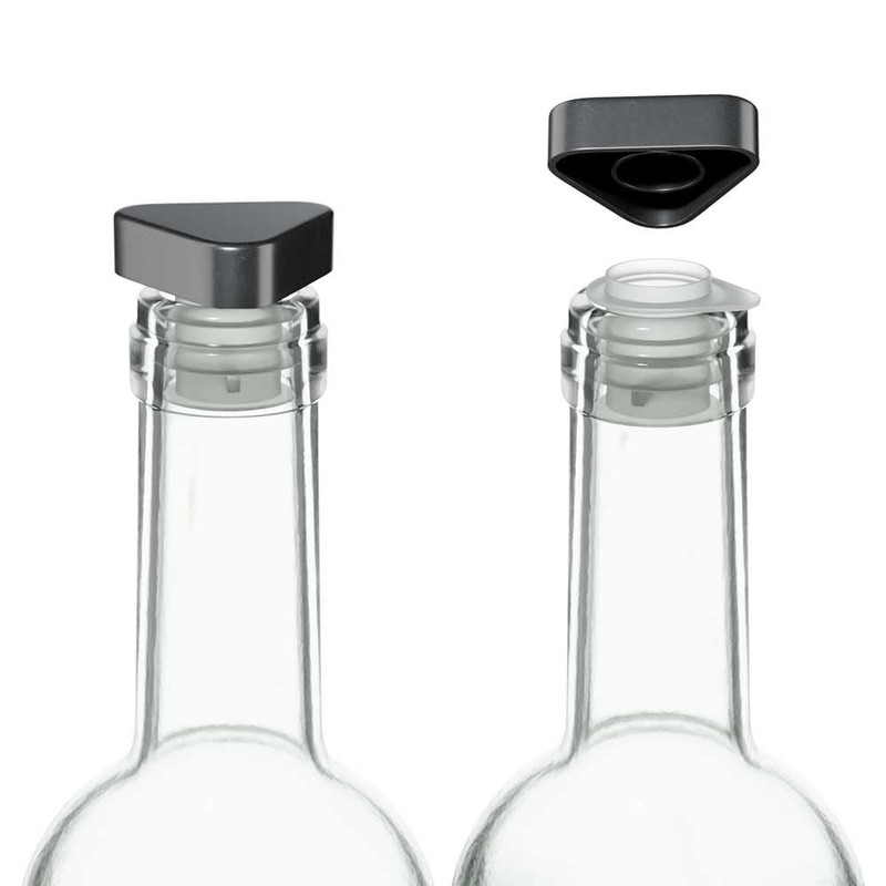 Koala Wine Stopper and Antigoteo Black-4 Pieces, One Size