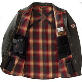 Legendary Whitetails Men's Conceal and Carry Journeyman Shirt Jacket, Tarmac, XX-Large