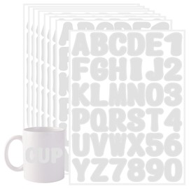 Starboling Letter Stickers, 2 inch 16 Sheets Grey Alphabet Stickers, Self-Adhesive Vinyl Letters for Mailbox Numbers, Bulletin Boards, Classroom & Home Decor