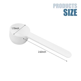 SimautHawk 1 Teaspoon 5 mL Plastic Long Handle, Kitchen Tools Measure, Scoop for MeasuringProtein, Coffee, Pet Food, Spices, Grains, and Other Dry Goods (1Teaspoon, 5 mL)