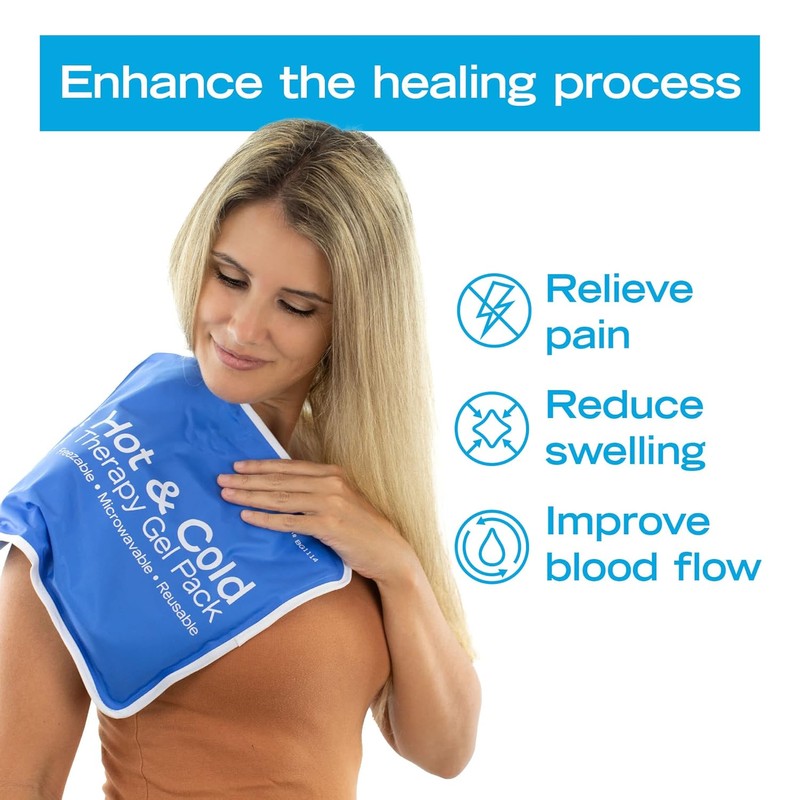 Roscoe Medical Gel Soft Flexible Ice Packs for Injuries, Reusable