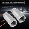 Oxygen Sensor Adapter, 2Pcs 45mm M18*1.5 Universal Check Engine Light