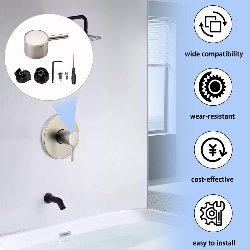 Replacement for 100657 Moen Tub/Shower Lever Handle, Compatible with Moen
