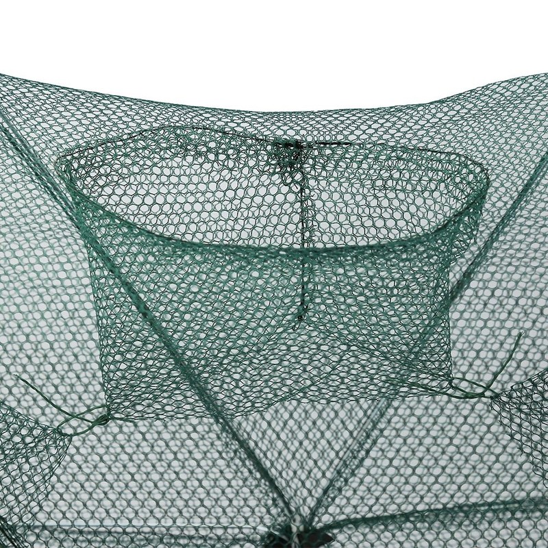 Foldable Nylon Fishing Net Shrimp Minnow Crab Baits Cast Mesh