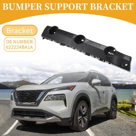 Partuto Bumper Support Bracket No.622224BA1A - Right Passenger Side Bumper Bracket - for Nissan Rogue 2014-2020 ABS Plastic Black - 1 Pc