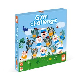 Janod - Gym Challenge - Children’s Wooden Board Game - Observation and Strategy Game - Suitable for Ages 5 and Up, J02639