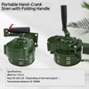YuYBrightmi Base Mount Hand Crank Alarm Hand Crank Air Raid