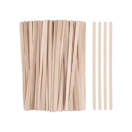 300/600/1200 Pieces Disposable Wood Stick Beauty Spatulas Log Hair Removal Wax Coating and Eyebrow Trimming Wooden Stick (600pcs)