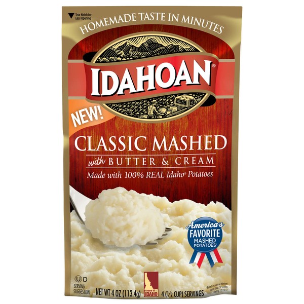 Idahoan Classic Mashed Potatoes, 4 oz (Pack of 12)