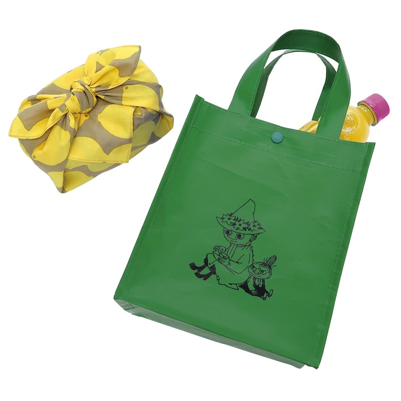 Indigo MOOMIN MV692 Moomin Plastic Tote Bag, Snuffkin Green