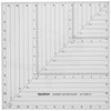 Liquidraw Square Quilting Ruler, Clear Acrylic Template, 12"