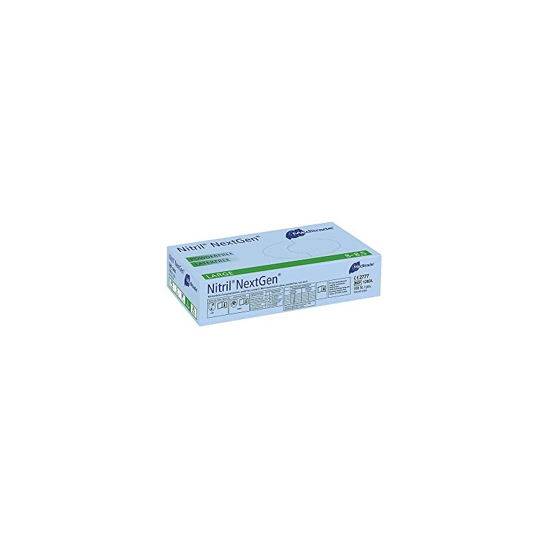Meditrade Nitrile Gloves NextGen® EN 455, Powder-Free, Blue, Pack of