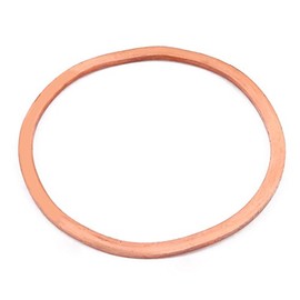 uxcell a16072700ux0601 68mm x 60mm x 2mm Flat Ring Copper Crush Washer Sealing Gasket Fastener, Steel