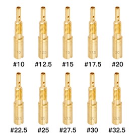 Mikuni Pilot Jet Jetsetmoto 10 Sizes Mikuni TMR/TDMR (28 x 5), Slow Pilot Jet Mikuni TMR φ28/φ32 Carburetor | For Motorcycles Carburetor Setting #10#12.5#15#17.5#20#22.5#25#25#25#2 7.5#3 0#32.5