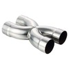 LCGP Universal 3" In/Out Crossover X Pipe 12" Length Stainless