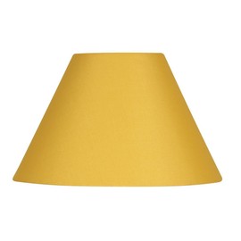 Oaks Lighting Cotton Coolie Shade, 10-inch, Mustard, Fabric